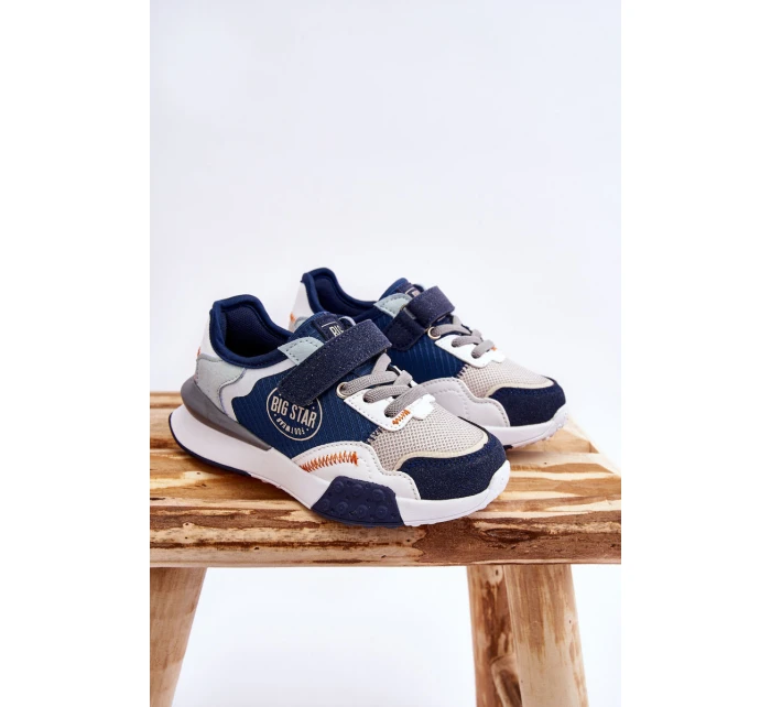 Dziecięce Sneakersy Memory Foam System Big Star LL374225 Granatowe Dziecięce Sneakersy Memory Foam System Big Star LL374225 Granatowe