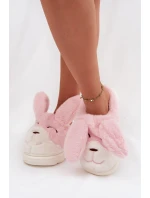 Kožešinové dámské pantofle růžové model 21772462 - Boto Kožešinové dámské pantofle růžové model 21772462 - Boto