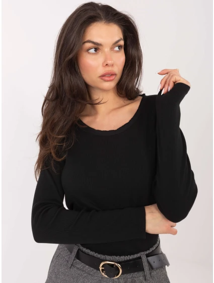 Bluzka BZ czarny model 21776307 - FPrice Bluzka BZ czarny model 21776307 - FPrice