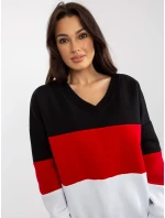 Mikina RV BL 8377.89 čierna a červená Mikina RV BL 8377.89 čierna a červená