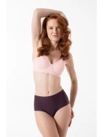 Dámské kalhotky Simple Maxi tmavě fialové - Julimex Dámské kalhotky Simple Maxi tmavě fialové - Julimex