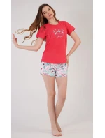 Dámské pyžamo šortky model 18519674 - Vienetta Dámské pyžamo šortky model 18519674 - Vienetta