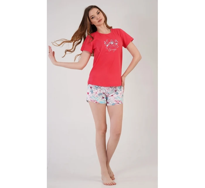 Dámské pyžamo šortky model 18519674 - Vienetta Dámské pyžamo šortky model 18519674 - Vienetta