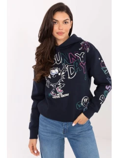 Mikina s kapucňou model 218220 Podúroveň