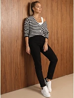 Džíny dámské mom fit s vysokým pasem černé FashionStreet UY3243 Džíny dámské mom fit s vysokým pasem černé FashionStreet UY3243