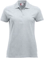 Clique Classic Marion S/S Dámske polo tričko z hrubej bavlny 67.8246 ash Clique Classic Marion S/S Dámske polo tričko z hrubej bavlny 67.8246 ash