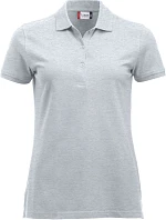 Clique Classic Marion S/S Dámske polo tričko z hrubej bavlny 67.8246 ash