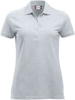 Clique Classic Marion S/S Dámske polo tričko z hrubej bavlny 67.8246 ash