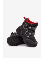 Ocieplane Dziecięce Śniegowce Trapery Big Star OO374049 Czarne Ocieplane Dziecięce Śniegowce Trapery Big Star OO374049 Czarne