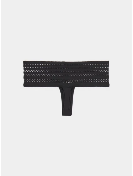 Dámská tanga Cotton Wide thong model 5915615 - DKNY Dámská tanga Cotton Wide thong model 5915615 - DKNY