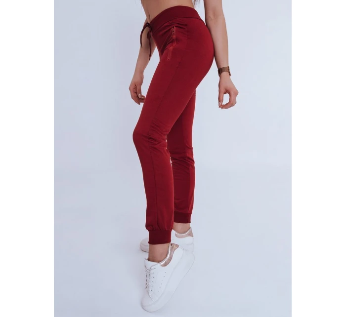 Dámské tepláky bordó Dstreet model 21962853 - FashionStreet