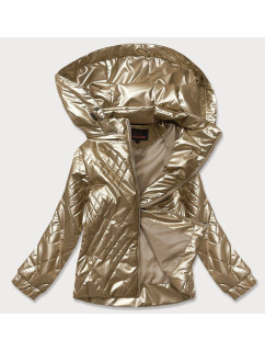 Zlatá dámská lesklá bunda model 16149209 - 6&8 Fashion