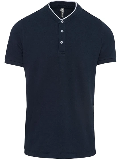 Kariban K 223 Pánske polo s mao golierom 20.K223 tmavomodrá/biela Kariban K 223 Pánske polo s mao golierom 20.K223 tmavomodrá/biela