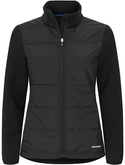 Cutter & Buck Pemberton Hybrid Jacket W Dámska hybridná strečová bunda 68.1495 čierna Cutter & Buck Pemberton Hybrid Jacket W Dámska hybridná strečová bunda 68.1495 čierna