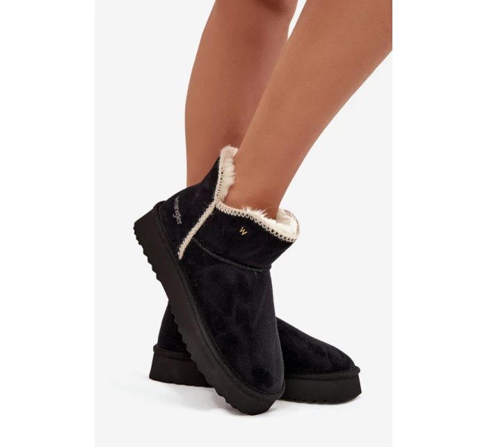 Śniegowce Damskie Na Platformie Wrangler 20253093.25Y Czarne Śniegowce Damskie Na Platformie Wrangler 20253093.25Y Czarne