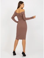 Dámske šaty EM SK 674 hnedé Dámske šaty EM SK 674 hnedé
