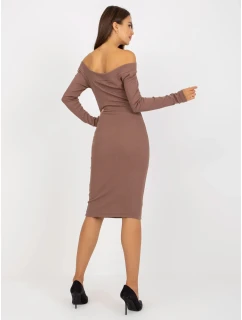 Dámske šaty EM SK 674 hnedé