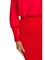 Pletené šaty v hladké černé model 17626025 - Moe