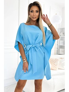 Motýlie šaty 287-26 SOFIA svetlomodré - Numoco