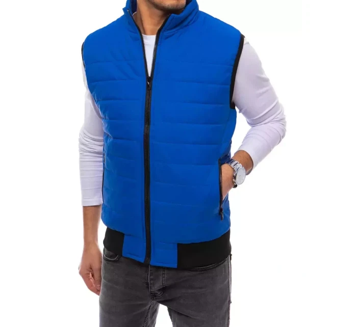 Pánská prošívaná modrá vesta Dstreet model 21964321 - FashionStreet