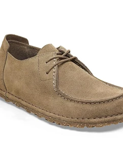 Birkenstock Pánske mokasíny UTTI LACE 1027274 GRAY TAUPE (štandardná šírka)