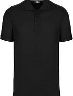 WK WK 274 Pánske pracovné polo tričko z hrubej bavlny 20.W274 čierne
