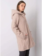 Płaszcz model 18997314 beżowy - FPrice Płaszcz model 18997314 beżowy - FPrice