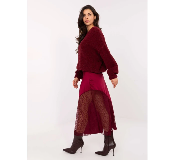 Sukňa MI SD 3287.36 bordová