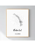 Personalizovaný magický fotorámik – 40x50 – hviezdna mapa Personalizovaný magický fotorámik – 40x50 – hviezdna mapa