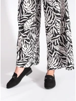 Dámske moderné mokasíny čierne bez podpätku Dámske moderné mokasíny čierne bez podpätku