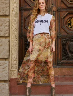 Dlhá sukňa model 145581 Makadamia