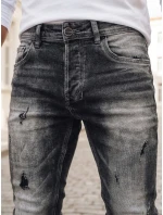 Pánske džínsové nohavice šedé FashionStreet UX3996