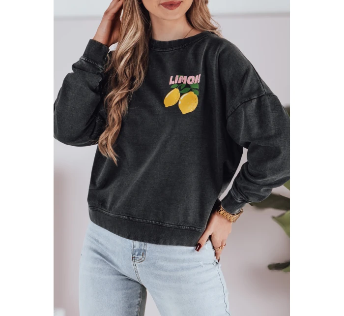 Dámská mikina jedné velikosti graphite Dstreet model 21983637 - FashionStreet