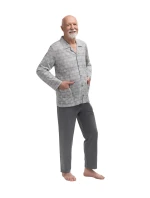 Pánske pyžamo Martel 403 Antoni III dĺžka/r 3XL-4XL pyžamo na zips Pánske pyžamo Martel 403 Antoni III dĺžka/r 3XL-4XL pyžamo na zips