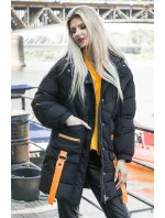 PUCHOWA KURTKA DAMSKA Z  CZARNA model 21244218 - Ann Gissy