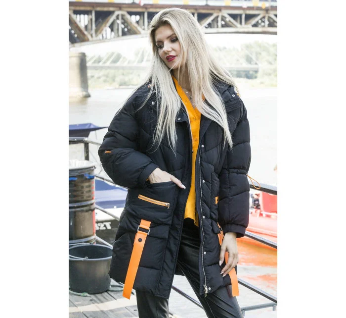 PUCHOWA KURTKA DAMSKA Z  CZARNA model 21244218 - Ann Gissy