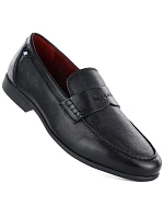 Pánske čierne kožené čižmy Bugatti TT153105