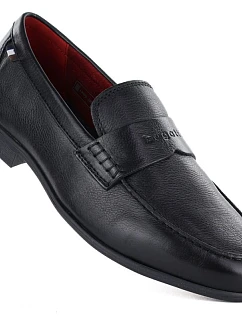 Pánské černé kožené polobotky model 22097191 - Bugatti