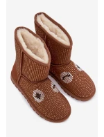 Zdobené Zimní Boty Dámské Camel model 21937551 - Boto Zdobené Zimní Boty Dámské Camel model 21937551 - Boto