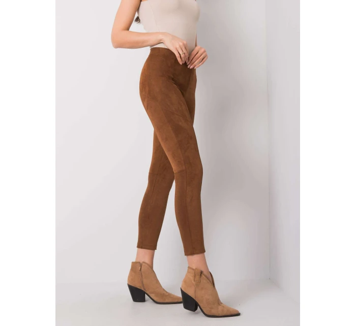 Kalhoty 217 SP model 15060780 hnědá - FPrice Kalhoty 217 SP model 15060780 hnědá - FPrice