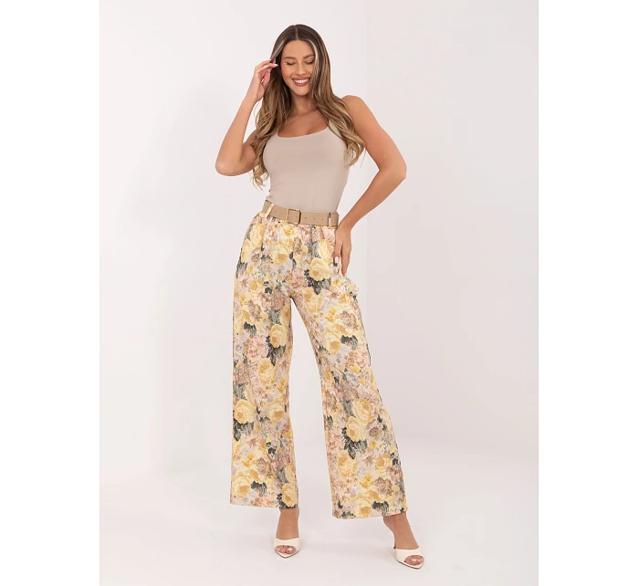 Spodnie IT SP model 22074627 żółty - FPrice Spodnie IT SP model 22074627 żółty - FPrice