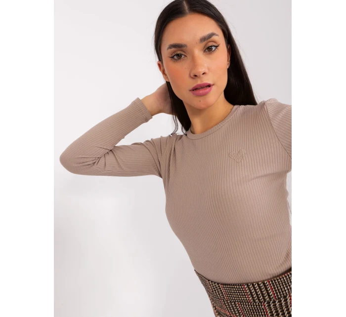 Bluzka RV BZ model 19077557 ciemny bezowy - FPrice