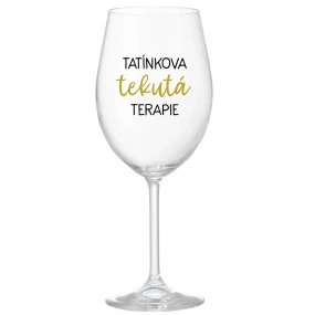 Daddy's Liquid Therapy - číry pohár na víno 350 ml