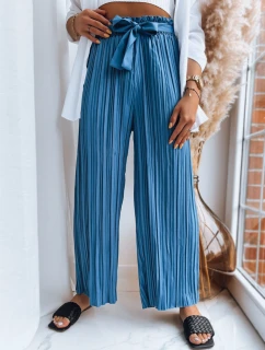 Dámske modré nohavice RUFFLES FashionStreet UY1541