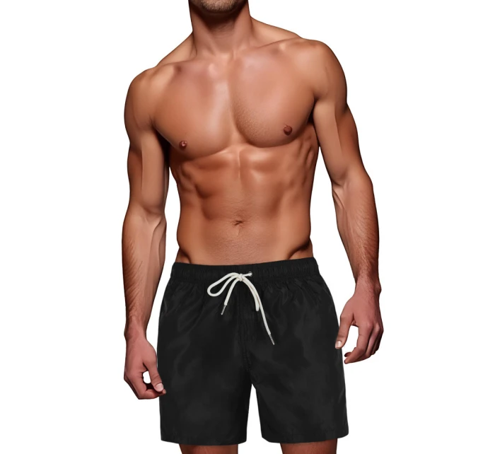 Pánske čierne šortky FashionStreet SX2530 Pánske čierne šortky FashionStreet SX2530