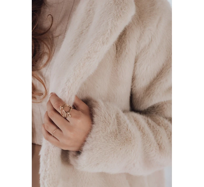 Dámský  krátký béžový model 21990776 - Dstreet