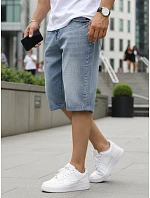 Pánske modré džínsové šortky FashionStreet SX2583