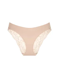 Dámske body Make-Up Illusion Lace Highleg Tai - BROWN - svetlohnedá 00NZ - TRIUMPH