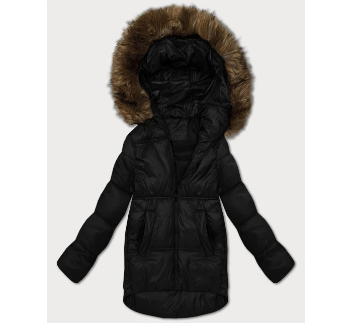 Černá dámská bunda typu s kapucí model 21428669 - S'WEST