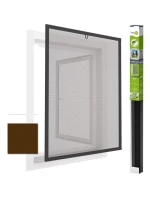 ALU SIEŤ PROTI HMYZU NA OKNÁ 100X120 HNEDÁ PLUS ALU SIEŤ PROTI HMYZU NA OKNÁ 100X120 HNEDÁ PLUS
